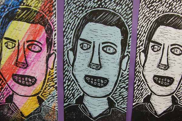 Linocut image