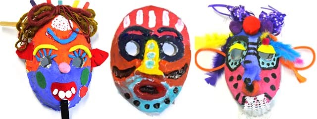 Papier Mache masks